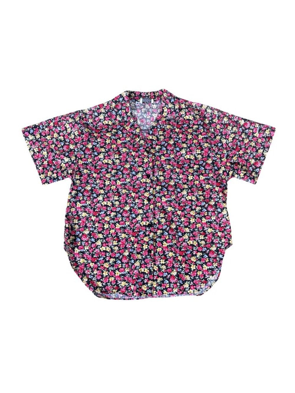 Vintage 1980s Landau Women’s Short Sleeve Cotton Blouse